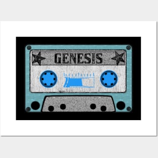 genesis blue cassette Posters and Art